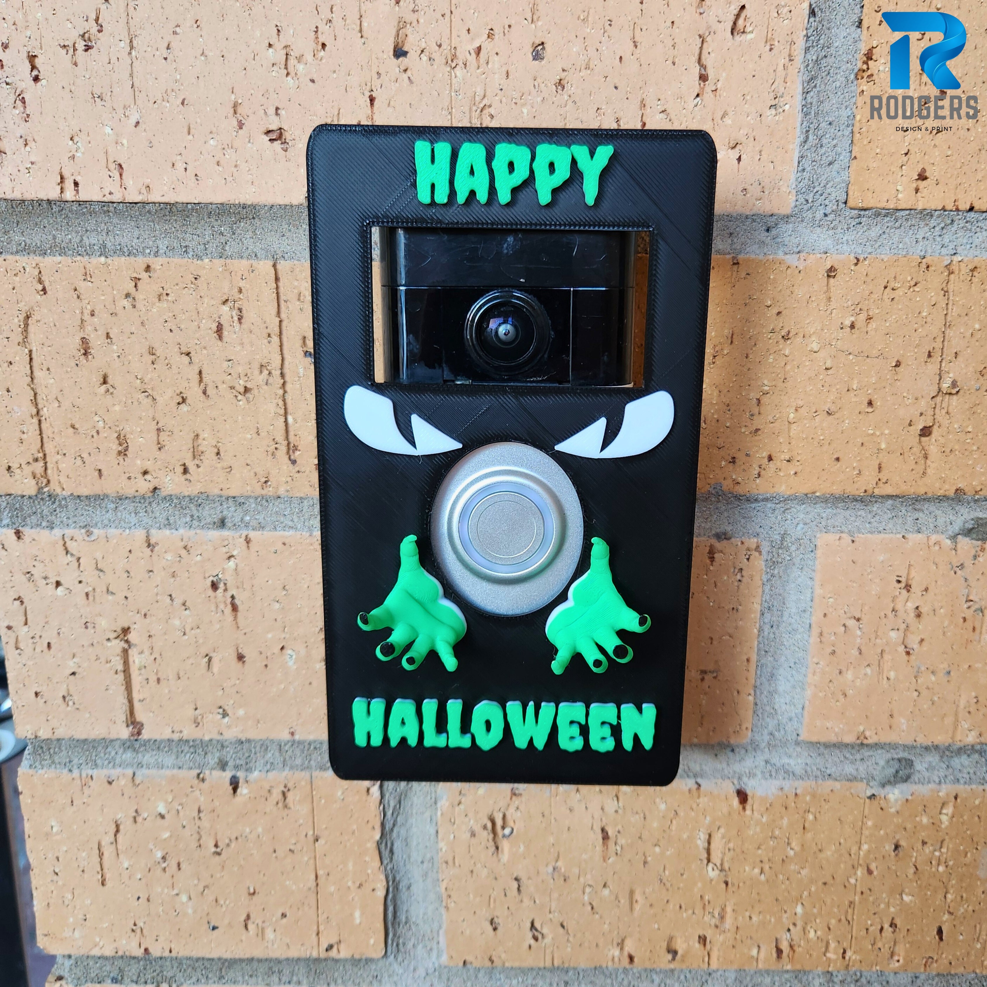 Halloween monster Ring Doorbell Cover