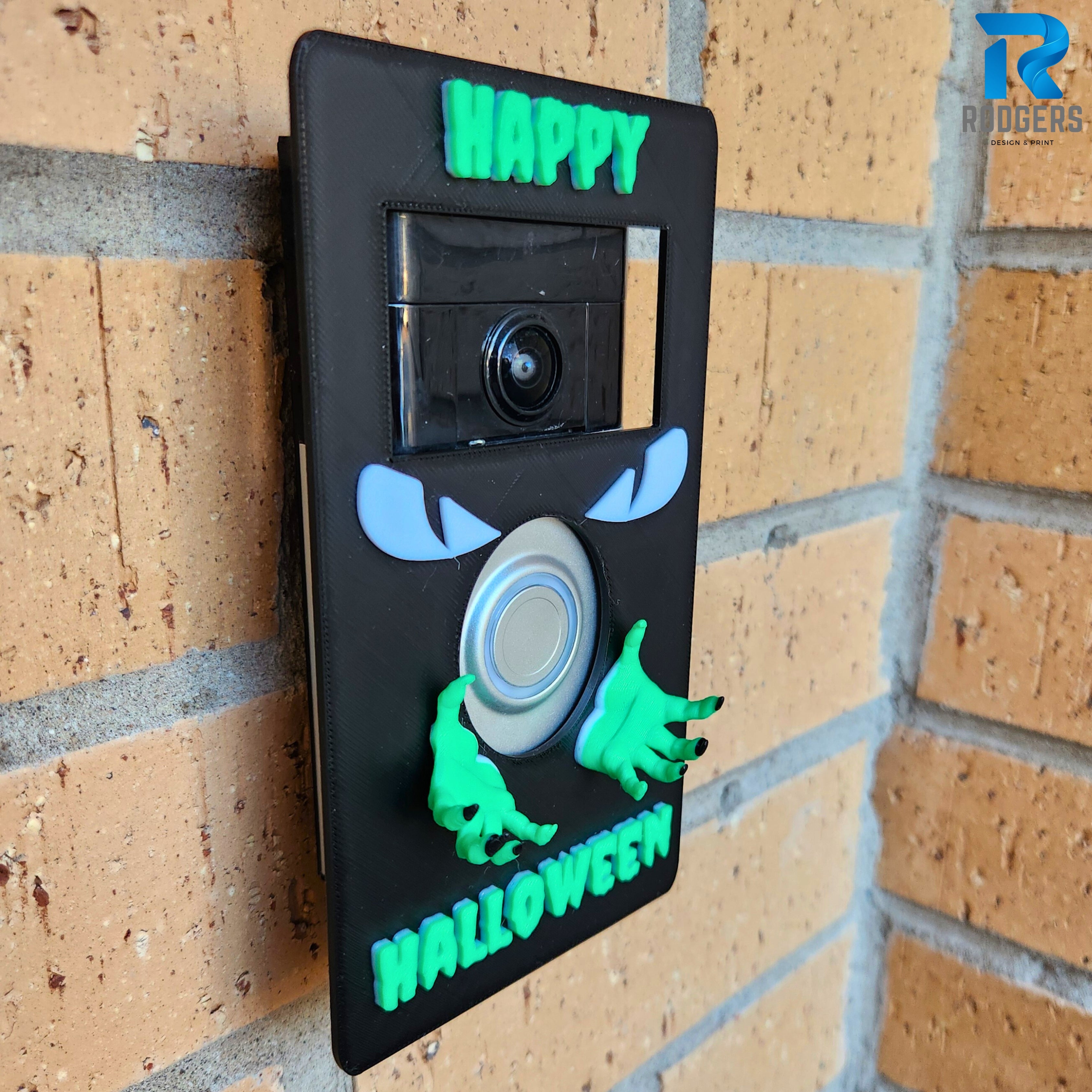 Halloween monster Ring Doorbell Cover