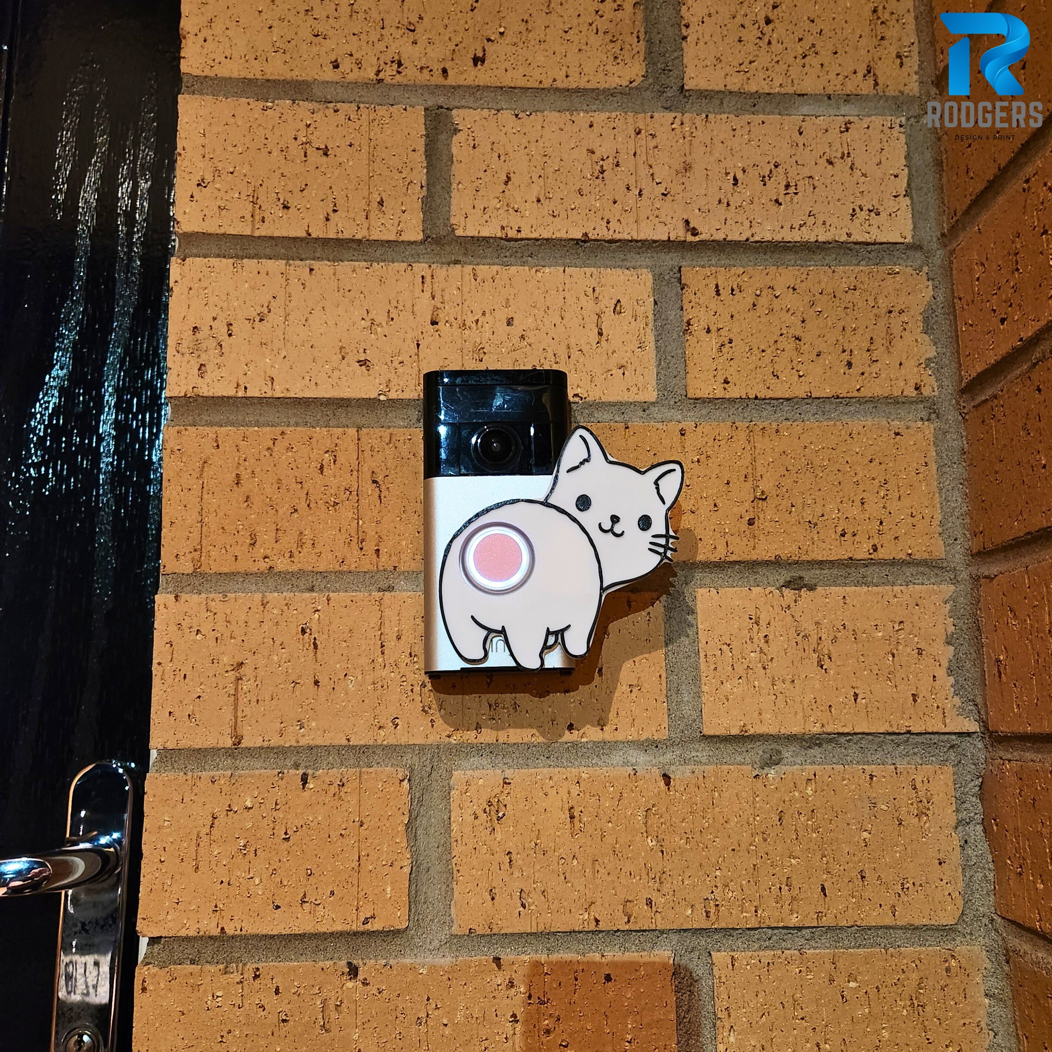 Funny cat Ring Doorbell cover - Faceplate