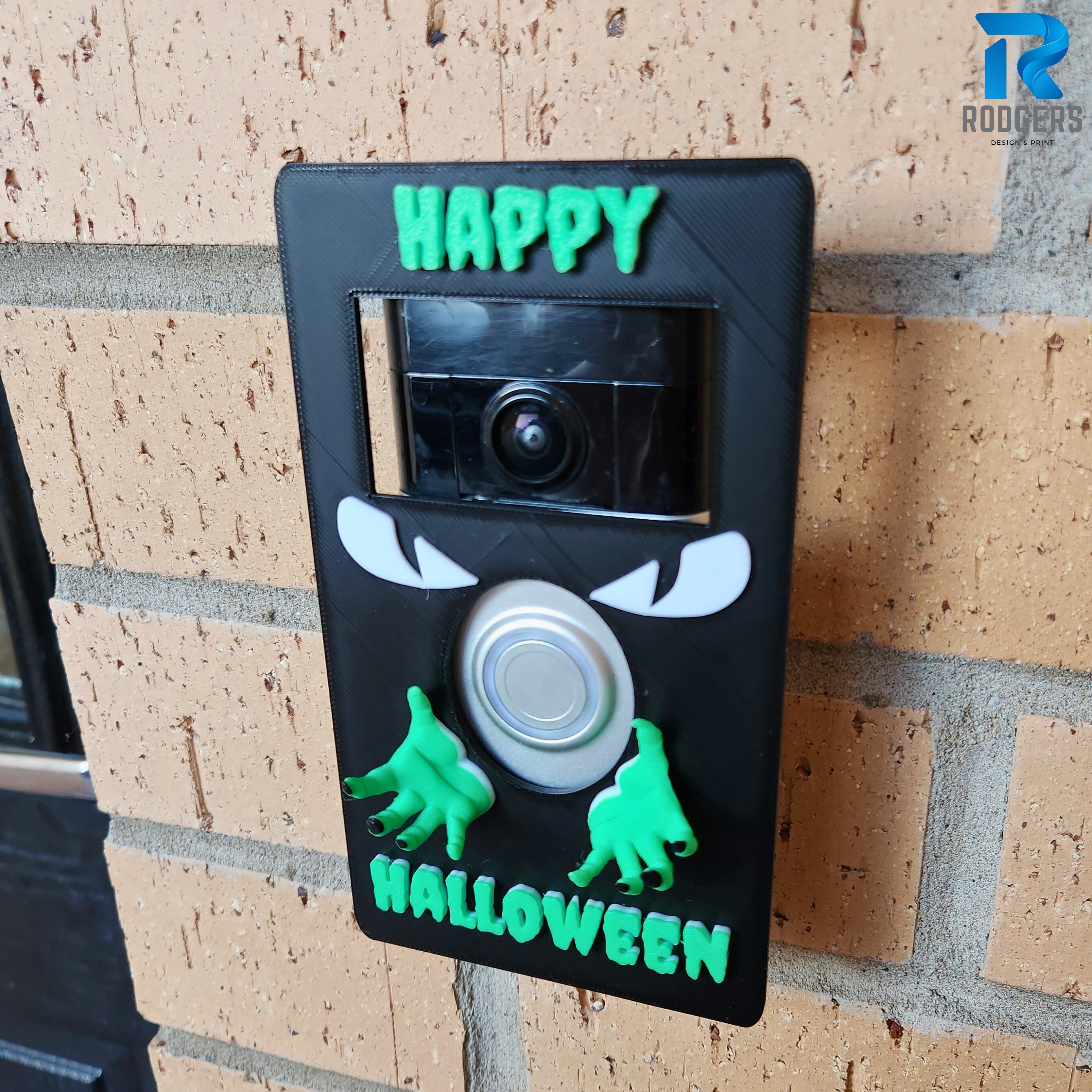 Halloween monster Ring Doorbell Cover