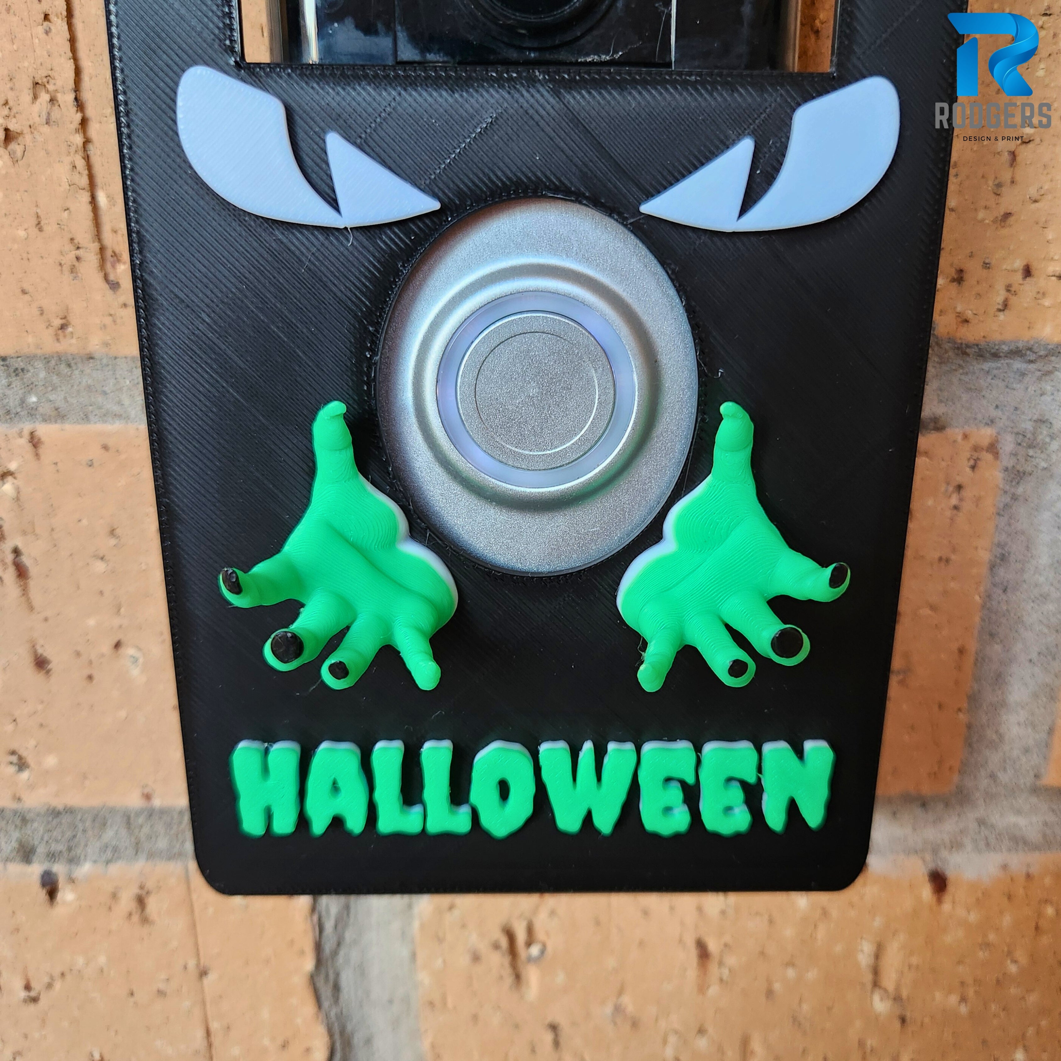 Halloween monster Ring Doorbell Cover