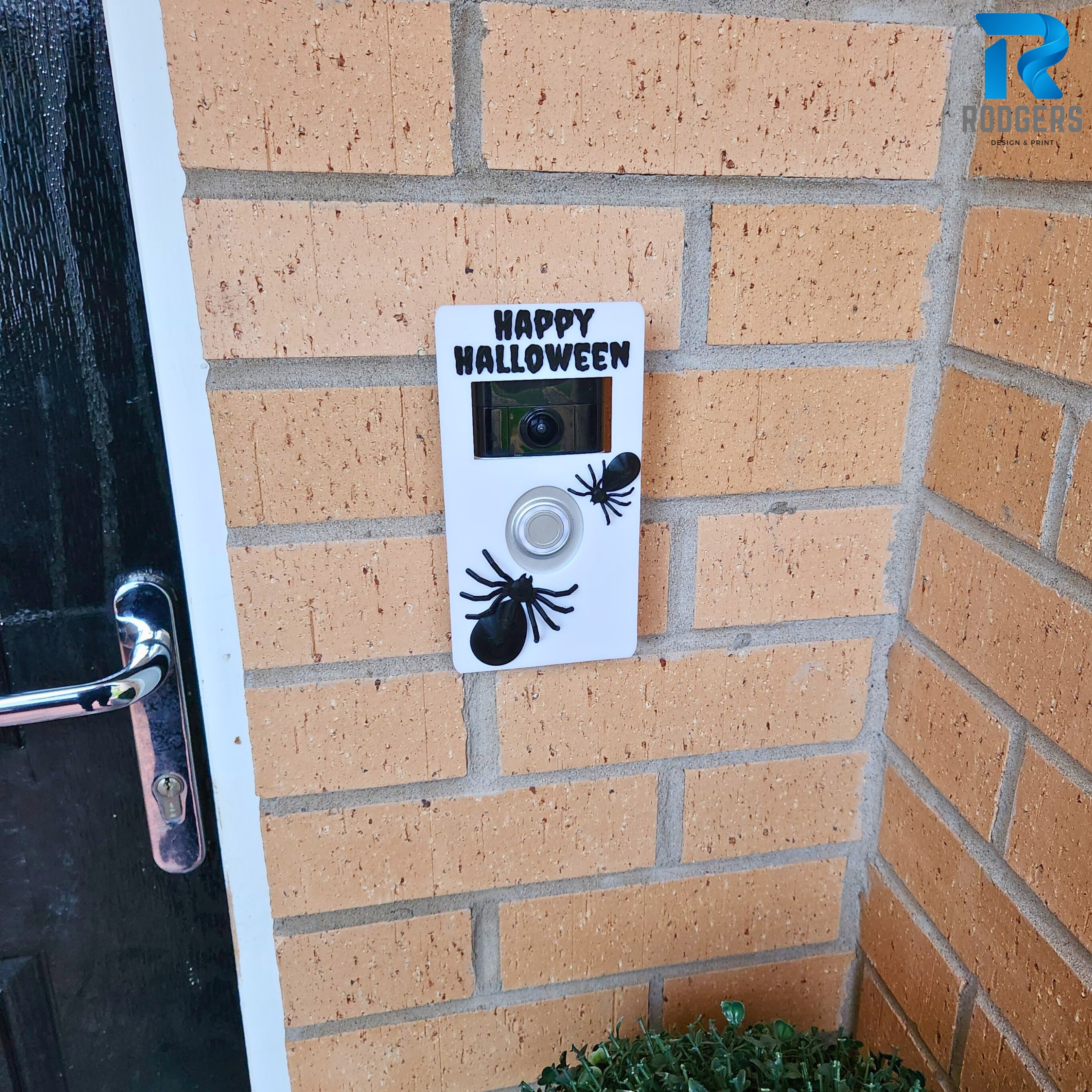 Halloween Spider Ring Doorbell Cover