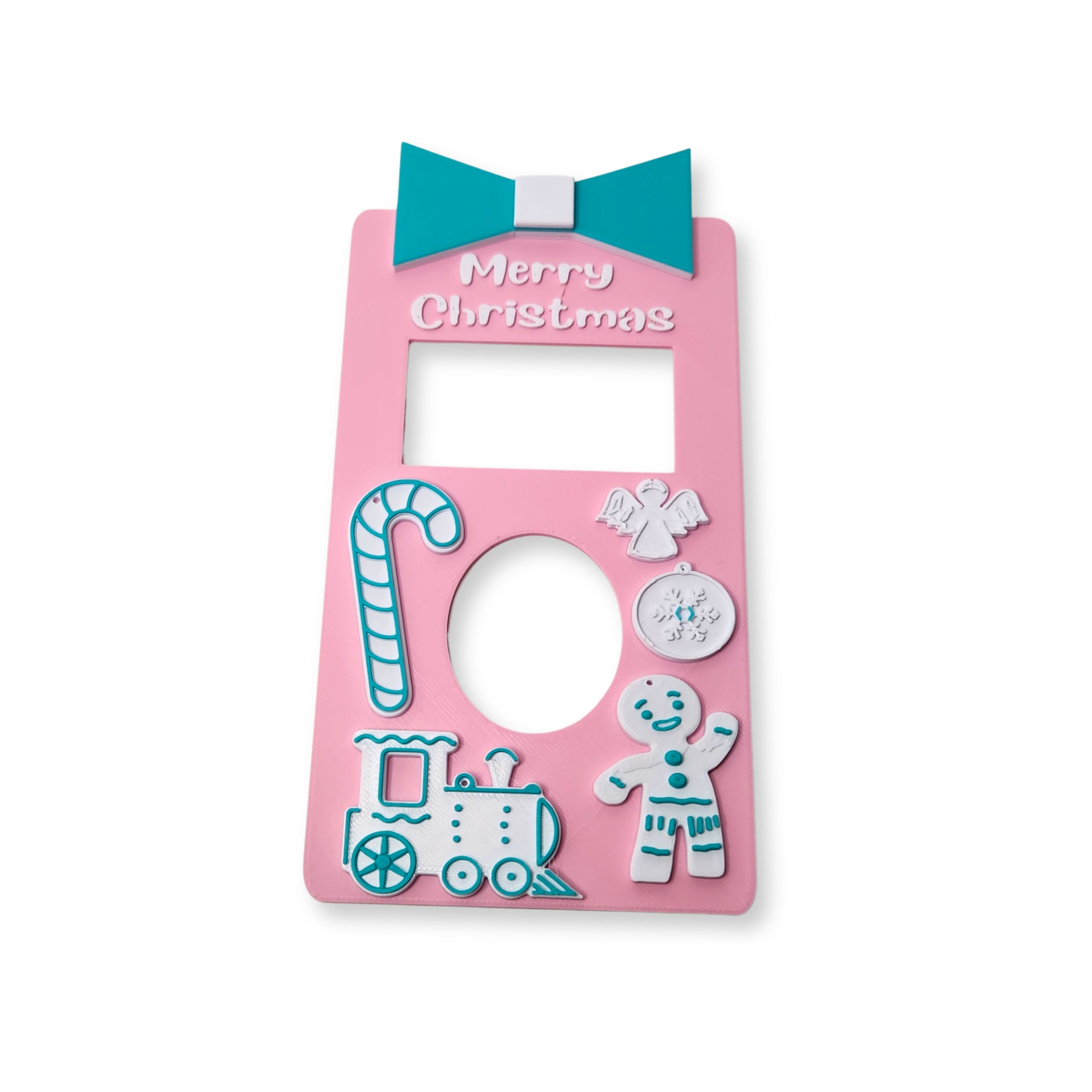 Pink Christmas Ring Doorbell Cover